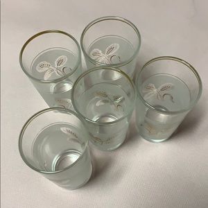 Snap glass Vintage  5 pcs.